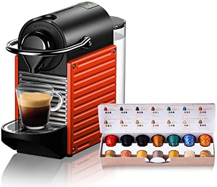 ネスプレッソ カプセル式コーヒーメーカー ピクシー ツー レッド 水タンク容量0.7L メタル素材 C61-RE-W