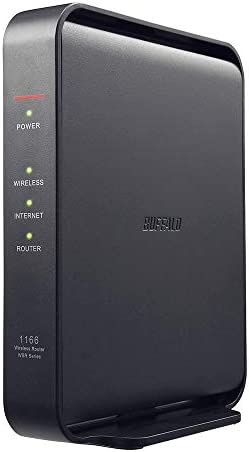 BUFFALO WiFi 無線LAN ルーター WSR-1166DHPL/N 11ac ac1200 866+300Mbps IPv6対応 デュアルバンド 3LDK 2階建向け 簡易パッケージ 日本