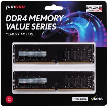 CFD販売 Panram デスクトップPC用 メモリ DDR4-3200 (PC4-25600) 16GB×2枚 288pin DIMM 無期限保証 相性保証 W4U3200PS-16G