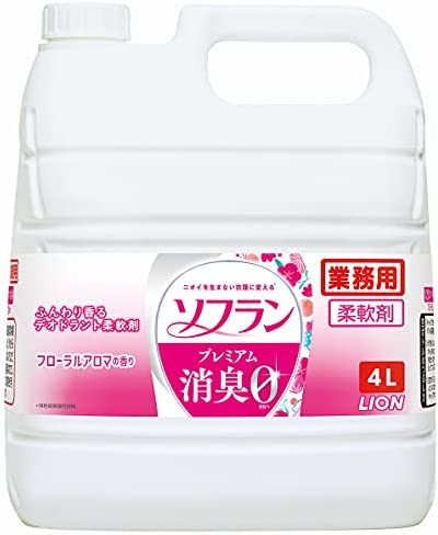 【業務用 大容量】ソフラン プレミアム消臭 フローラルアロマの香り 柔軟剤 4L