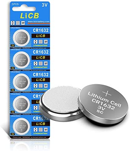 LiCB 5個入 CR1632 コイン形 リチウム電池 3V 1632 水銀ゼロシリーズ ボタン電池