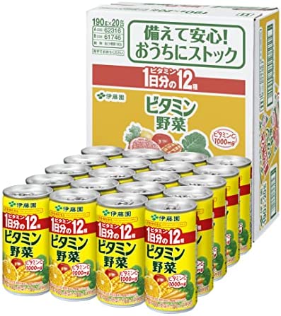 伊藤園 ビタミン野菜 (缶) 190g ×20本