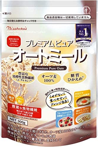 日本食品製造 【まとめ買い】日食 プレミアムピュアオートミール 300g×3袋