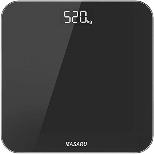 MASARU マサル 体重計 デジタル ヘルスメーター 高精度 乗るだけ 電源自動ON/OFF バックライト付 180kgまで対応 ボディスケール たいじゅ