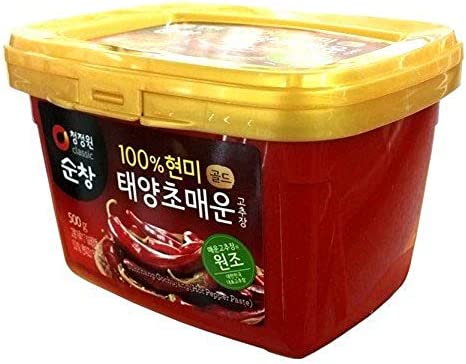 スンチャン 玄米辛口 コチュジャン 500g 清浄園 韓国 唐辛子味噌 テンジャン サムジャン と並ぶ 韓国の伝統的な調味料