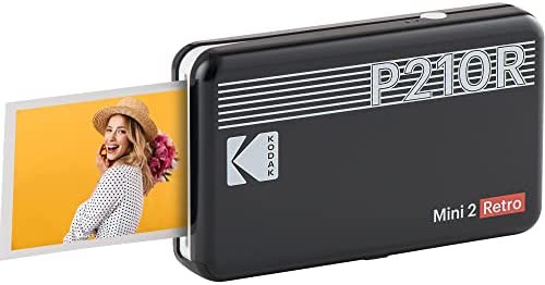 コダック（Kodak）Mini 2レトロ スマホプリンター／インスタントプリンター／チェキプリンター［ブラック／写真 5.3ｘ8.6cm］ プリンター