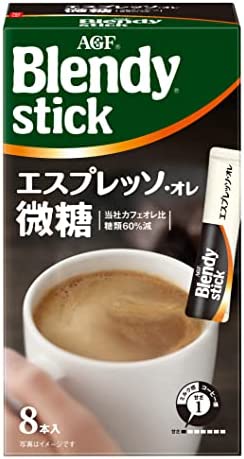 AGF ブレンディスティック エスプレッソ・オレ 微糖 8本 ×6箱 【 スティックコーヒー 】 【 粉末 】