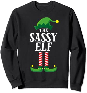 Sassy Elf Matching Family Group Christmas Party Pajama トレーナー