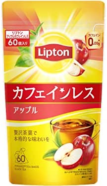 リプトン紅茶 アップルカフェインレスティー 60袋入 デカフェ・ノンカフェイン ティーバッグ