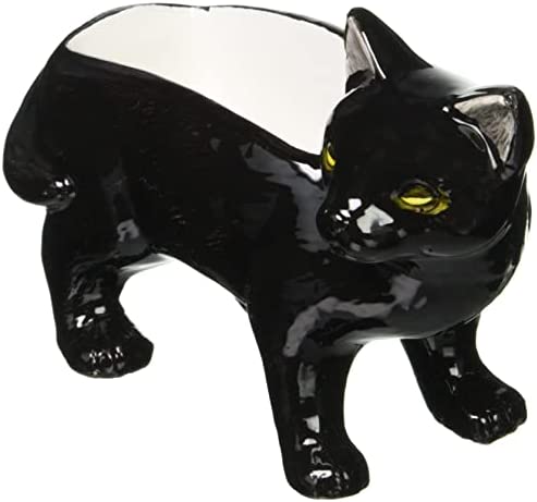 グローバルアロー アニマル ジュエリー ホルダー クロネコ Black Cat アクセサリー トレイ 小物入れ 収納 置物 w11~11.5×d4.5~5×h8~8.5