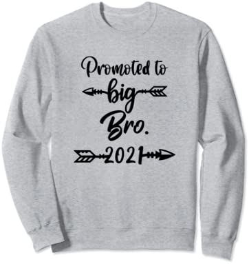 Promoted Big Bro est 2021 Boy Kid Brother Love Arrow Vintage トレーナー