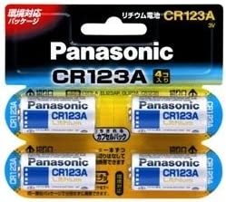 パナソニック（家電） カメラ用リチウム電池 3V CR123A 4個パック CR-123AW/4P