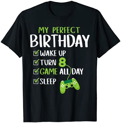 ゲーマーのための 8 歳の誕生日会の完全なギフト 8 歳の男の子 Tシャツ