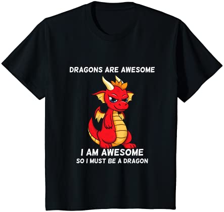 キッズ Dragons Are Awesome I'm a Dragon For Boys And Girls Tシャツ