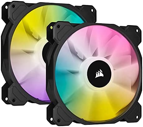 CORSAIR iCUE SP140 RGB ELITE with iCUE Lighting Node CORE 140mm PCケースファン ブラック (2個パック・コントローラー付属) CO-90501