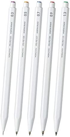 コクヨ シャープペン 鉛筆シャープ 書き比べ 5本セット 白 PS-PE WX5SET