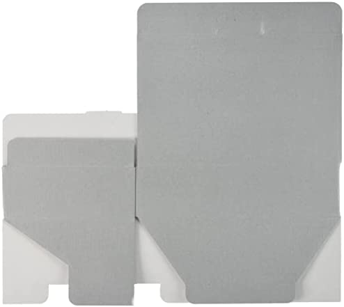 ヘッズ 日本製 無地 ギフトボックス 22.3×5.5×14.8cm シルバーグレー 10枚 箱 シンプル HEADS MSG-GB11