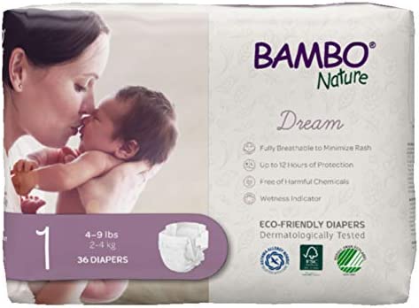 BAMBO Nature バンボネイチャー ドリーム テープタイプ NB新生児 （2kg〜4kg） 36枚入り（bn16923）