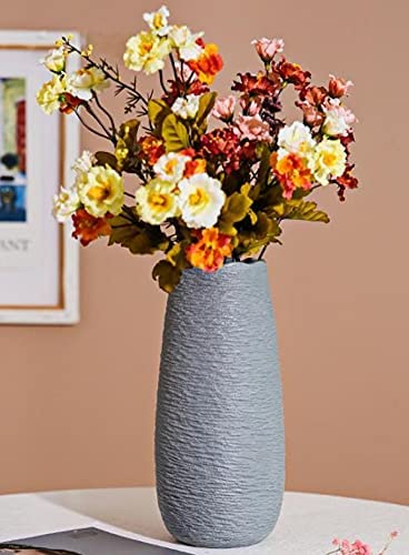 フラワーベース セラミック グレー 陶器 花瓶 北欧 日本 花瓶 フラワーポット花器 ホワイト北欧陶器 アンティーク風 大