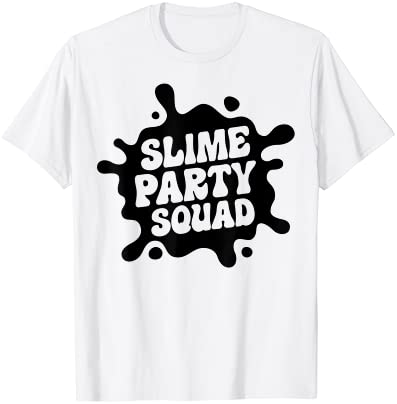 Slime Party Squad Funny Kids Boys Girls Birthday Matching Tシャツ