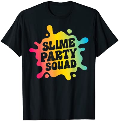 Slime Party Squad Funny Kids Boys Girls Birthday Matching Tシャツ