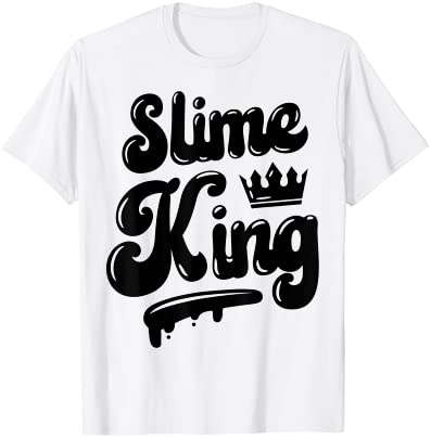 Slime King Birthday Party Squad Matching Outfit for Boys Men Tシャツ