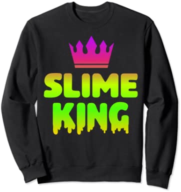 Slime King Birthday Party Squad Matching Outfit for Boys Men トレーナー