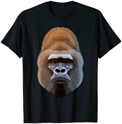 Gorilla Face Ape Majestic Gorilla Jungle Animal Kids Boys Tシャツ