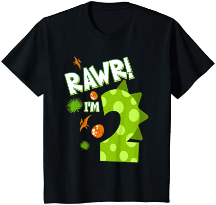 キッズ Rawr私は男の子のための22歳の誕生日の恐竜パーティーです Tシャツ