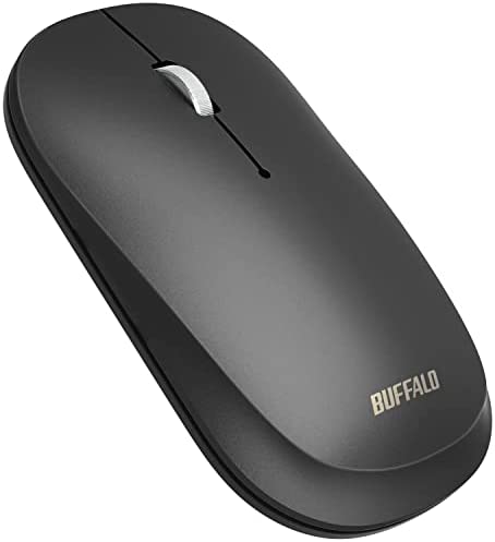 バッファロー ワイヤレス モバイルマウス Bluetooth FLEXUS 薄型軽量 3ボタン 無線 静音 BlueLED MIL規格準拠 dpi切替(600/1200) プレゼ