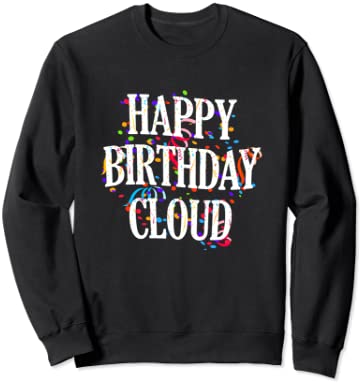 Happy Birthday Cloud First Name Boys Colorful Bday トレーナー