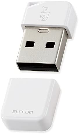 エレコム USBメモリ 32GB USB3.2(Gen1)対応 小型 キャップ付 誤消去防止機能ソフト対応 ホワイト MF-USB3032GWH