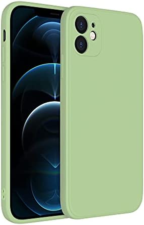 [BlueSea] iPhone 11 専用 カラーシリコンケース 一体型レンズ保護 耐衝撃 ワイヤレス充電対応 ガラスフィルム付属 ライム bsc003-11-lim