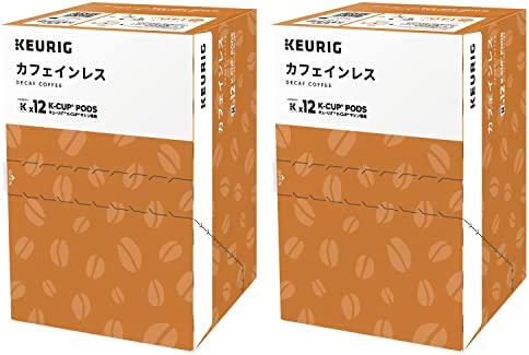 KEURIG キューリグ K-CUP カフェインレス 24杯（8g×12個×2箱セット) DECAF COFFEE