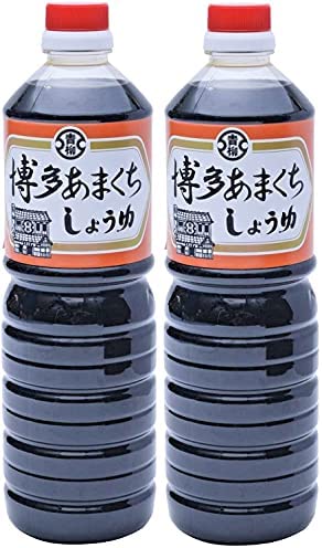 [青柳醤油] 博多あまくちしょうゆ 1L×2/ 醤油 しょうゆ