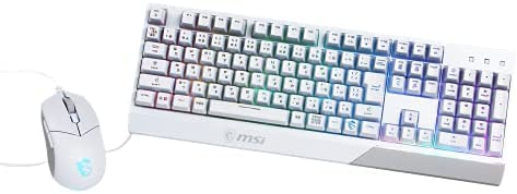 MSI Vigor GK30 COMBO WHITE JP ゲーミングキーボード マウスセット KB576 フルキーボード