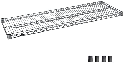 ルミナス ポール径25mm用パーツ 棚板 スチールシェルフ(耐荷重250kg)ワイヤー奥行方向 1枚(スリーブ付き) 幅121.5×奥行46cm SHL1245SL