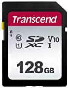 トランセンドジャパン SDカード 128GB UHS-I U1 V10 Class10 (最大転送速度100MB/s)【データ復旧ソフト無償提供】TS128GSDC300S-E2