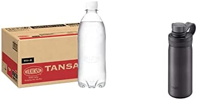 【セット買い】MS+B 「ウィルキンソン タンサン」 ラベルレスボトル 500ml×24本 + タイガー魔法瓶 真空断熱炭酸ボトル 500ml スチール