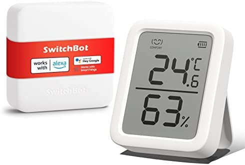 「Compatible with Alexa認定」SwitchBot スイッチボット Hub mini + スイッチボット 温湿度計プラス