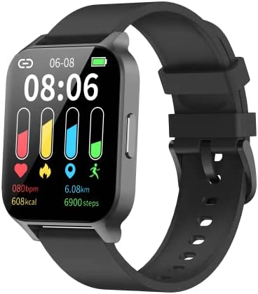 スマートウォッチ 2022最新 1.7インチHD大画面 腕時計 歩数計 Bluetooth 5.0 Smart Watch 7日間持続バッテリー 着信電話通知 スマホ探す
