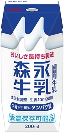 森永牛乳（常温保存可能） 200ｍｌｘ24 中京工場製造