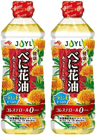 JOYL べに花油 ( コレステロール0 ビタミンE ) 味の素 J-オイルミルズ ペット 600g x 2本