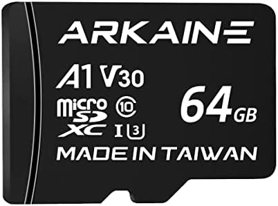 ARKAINE まいくろSDカード 64GB Nintendo Switch マイクロSDカード A1 UHS-I U3 V30, 4K Ultra HD, クラス10, microSD + SDアダプター付