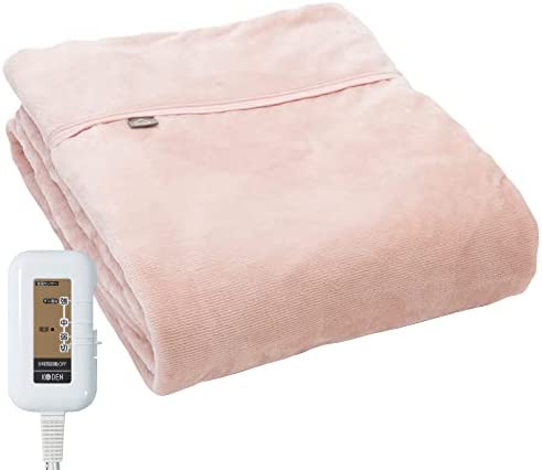 広電(KODEN) 電気毛布 掛け 敷き 188×130cm フランネル ピンク 消臭機能 デオテックスプレミア 弱酸性 保湿 スライド温度調節 室温セン