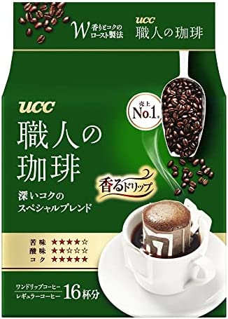 UCC 職人の珈琲 ドリップコーヒー 深いコクのスペシャルブレンド 16杯×3個