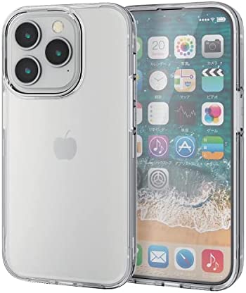 エレコム 【ガラスフィルムセット】 iPhone 14 Pro ケース カバー 360度保護 ハード ポリカーボネート クリア PM-A22CHV360LCR