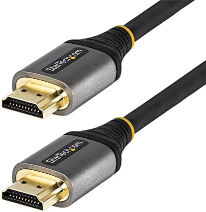 StarTech.com HDMI 2.1ケーブル/50cm/8K60Hz/UHS認証対応/グレー & ブラック