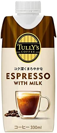タリーズコーヒー エスプレッソ ミルク 330ml×12本 キャップ付き 紙パック